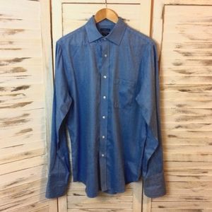 Croft & Barrow Men’s blue dress shirt. 15.5 - French cuffs
